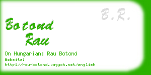 botond rau business card